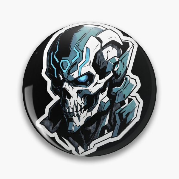 Item preview, Cybernetic Mecha Skull Anime Robot Death Graphic designed and sold by EKHOAISTORE.