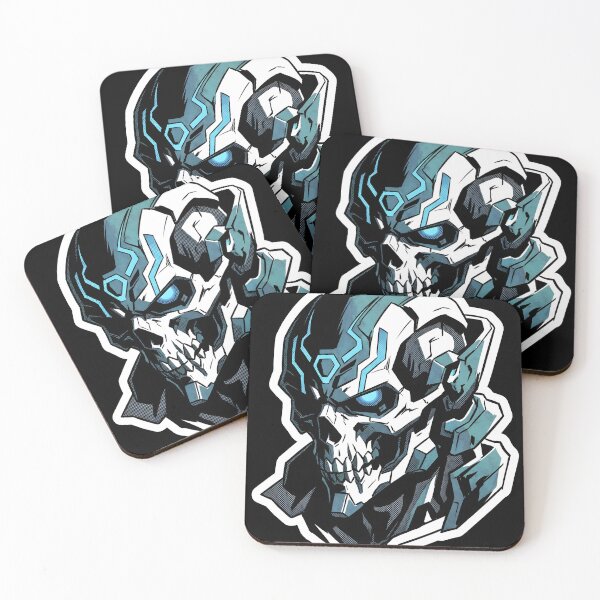 Item preview, Cybernetic Mecha Skull Anime Robot Death Graphic designed and sold by EKHOAISTORE.