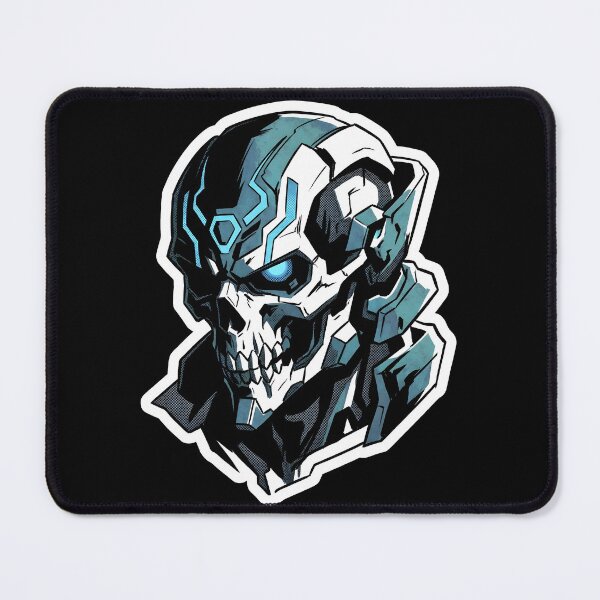 Item preview, Cybernetic Mecha Skull Anime Robot Death Graphic designed and sold by EKHOAISTORE.