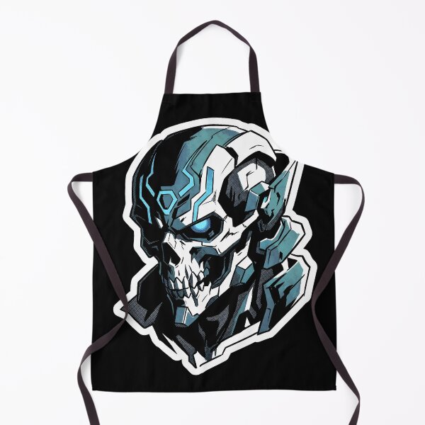 Item preview, Cybernetic Mecha Skull Anime Robot Death Graphic designed and sold by EKHOAISTORE.