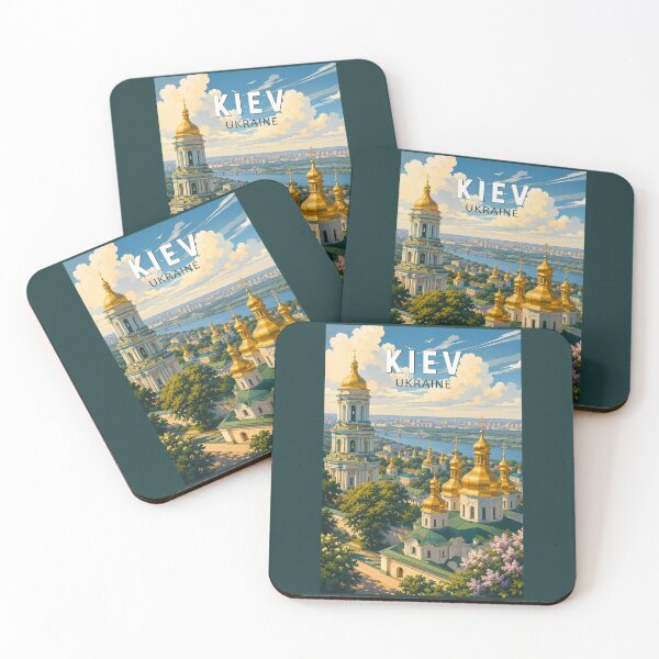 Item preview, Kyiv Ukraine Illustration Travel Art Vintage designed and sold by KrisSidDesigns.