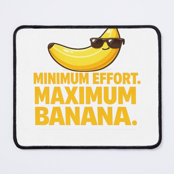 Item preview, Minimum Effort Maximum Banana Funny Fruit Sunglasses designed and sold by Digistore1221.