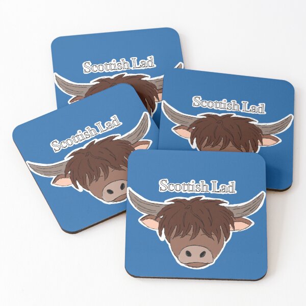 Item preview, Scottish lad highland cow  designed and sold by ShabbysCreations.