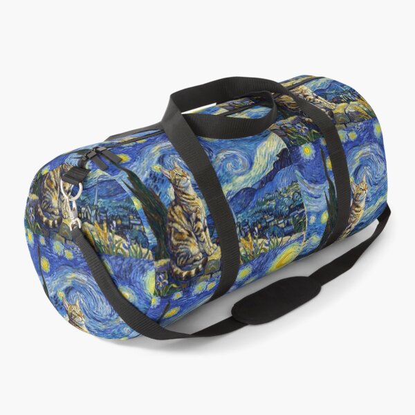 Item preview, Starry Night Cat Van Gogh Style designed and sold by TeeARTHY.