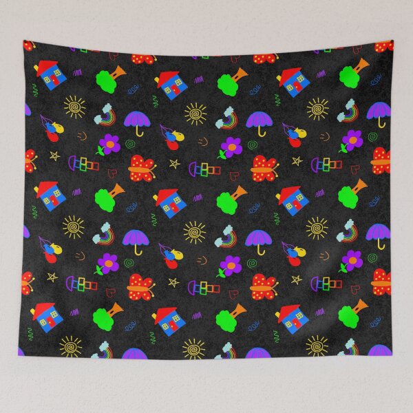 Item preview, Blacktop Chalk Doodle Pattern | Retro Playground Drawings | Classroom Teacher Design designed and sold by HaileesHollow.