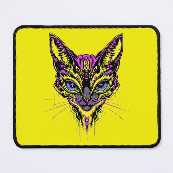 Item preview, Psychedelic Cat: A Fluorescent Look Through Time designed and sold by KunstGeist.