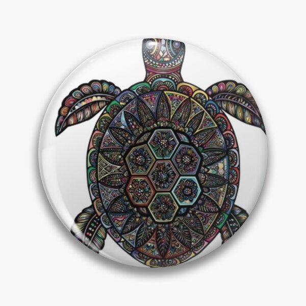 Item preview, Mandala Sea Turtle | Intricate Nature Art designed and sold by Rawafi Art Studio.