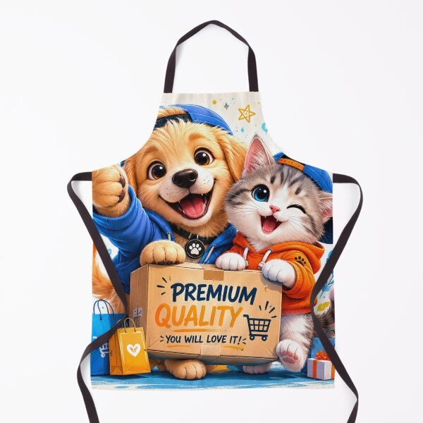 Item preview, Cute Puppy and Kitten Friends – Sweet Pastel Animal Art designed and sold by sadeek1021953Ss.