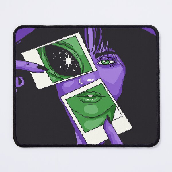 Item preview, Green and Purple Alien Pixel Art designed and sold by LilSeashell.