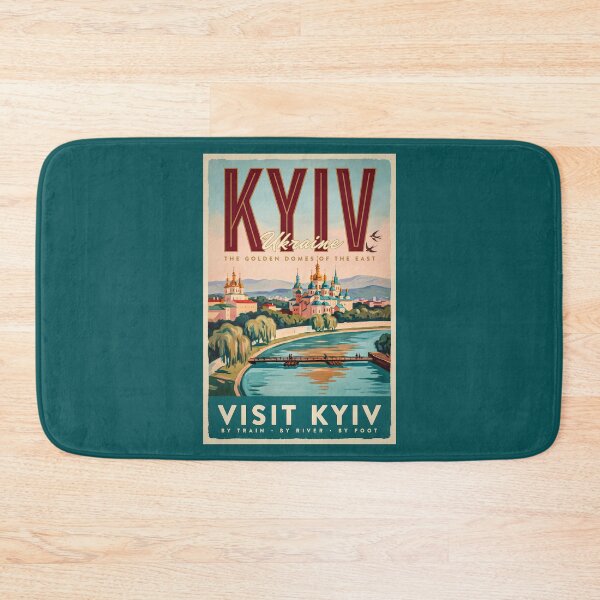 Item preview, Kyiv Ukraine Skyline Illustration Travel Art Vintage designed and sold by KrisSidDesigns.