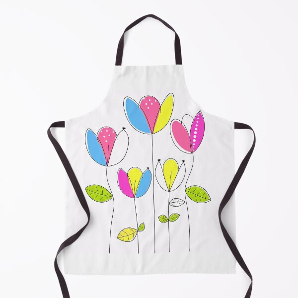 Item preview, Pink, Blue, And Yellow Floral Line Art Designs designed and sold by DEC02.