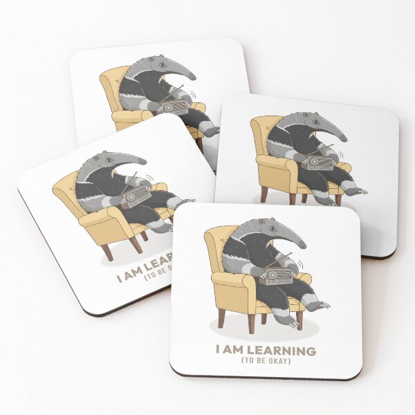 Item preview, Cozy Anteater Listening to Radio Retro Aesthetic designed and sold by COZY VINTAGE animal.