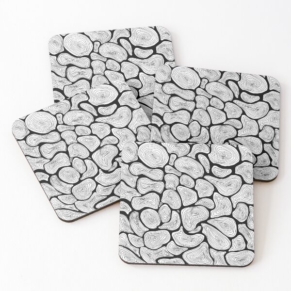 Item preview, Abstract Wood Grain Line Art Pattern designed and sold by Dibujo Divertido.
