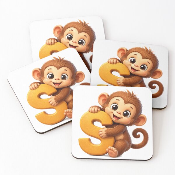 Item preview, Sweet S Monkey Hug designed and sold by BlissBlvdShop.