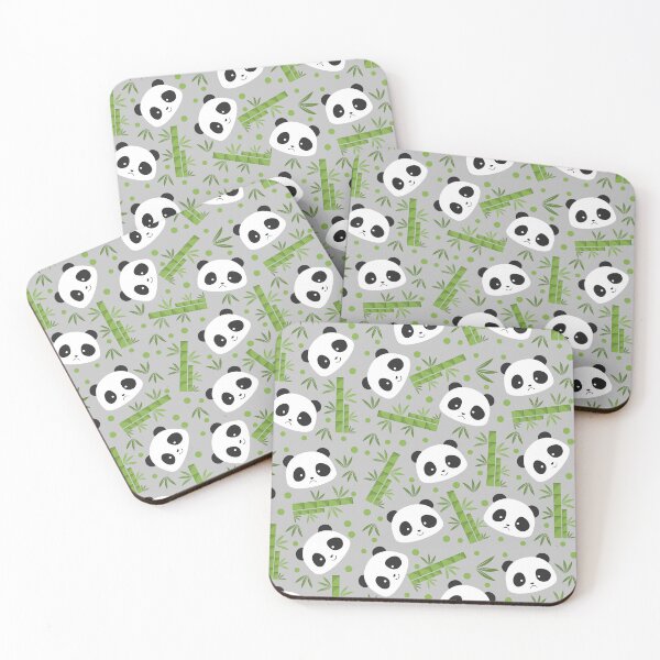 Item preview, Panda Bear Pattern (on Grey) designed and sold by PawsitiveMum3.
