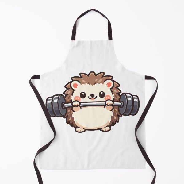 Item preview, Cute Kawaii Hedgehog Lifting Barbell Gym designed and sold by Digistore1221.