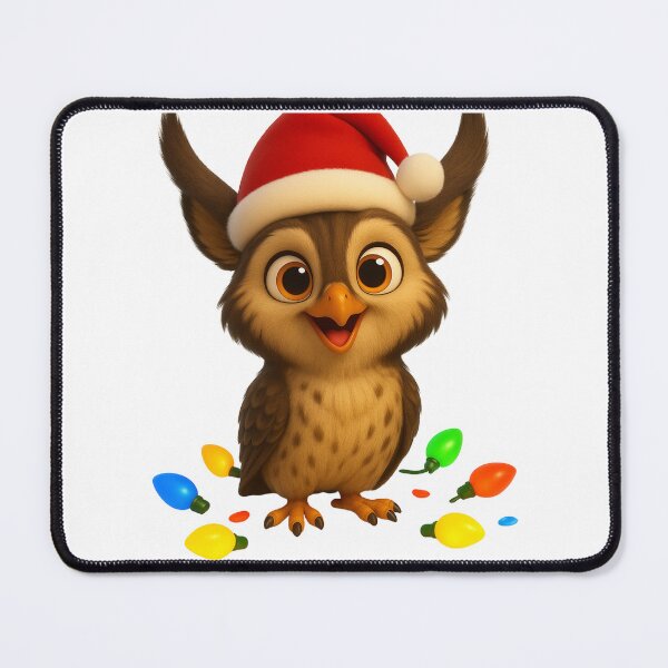 Item preview, Christmas Long-Eared Owl designed and sold by Sillytoe.