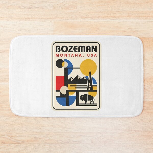 Item preview, Bozeman Montana Mid Century Modern Geometric Bison designed and sold by k3rstman1.