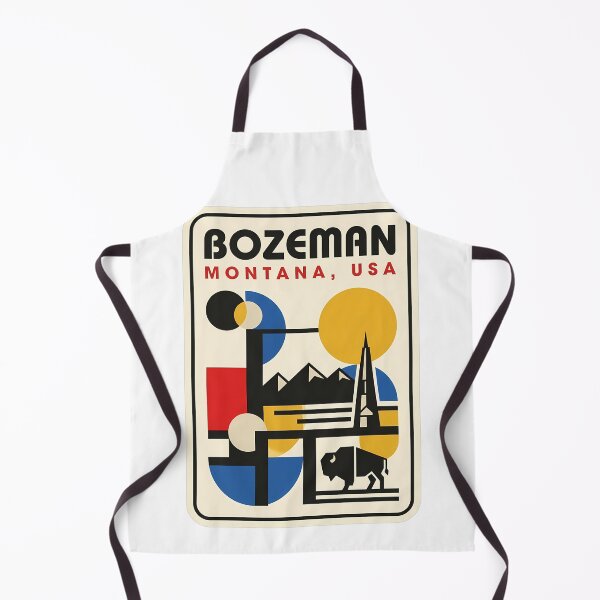 Item preview, Bozeman Montana Mid Century Modern Geometric Bison designed and sold by k3rstman1.