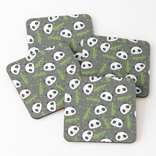 Item preview, Panda Bear Pattern (on Dk. Grey) designed and sold by PawsitiveMum3.
