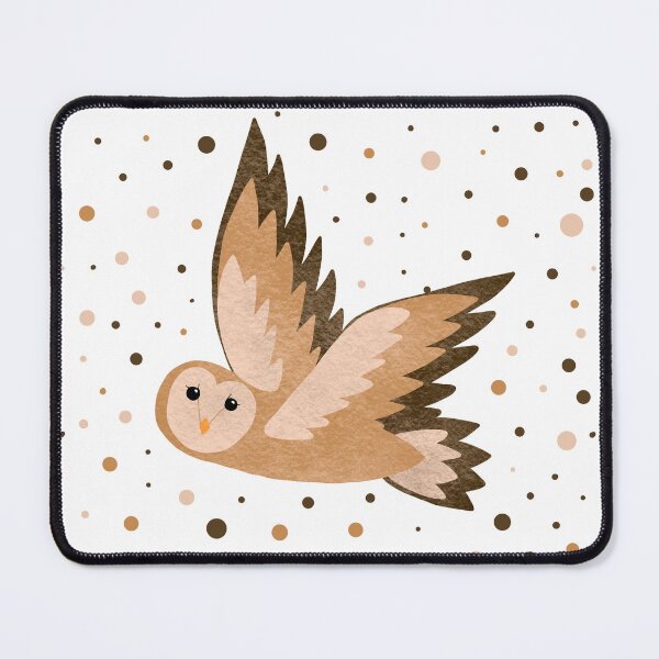 Item preview, Barn owl and dots designed and sold by Ana Gorozpe.