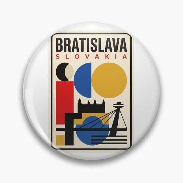 Item preview, Bratislava Slovakia Bauhaus Geometric City Landmark designed and sold by k3rstman1.