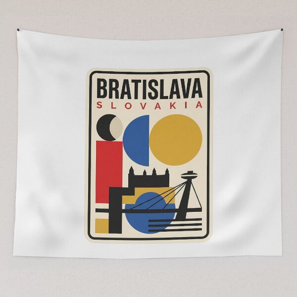 Item preview, Bratislava Slovakia Bauhaus Geometric City Landmark designed and sold by k3rstman1.