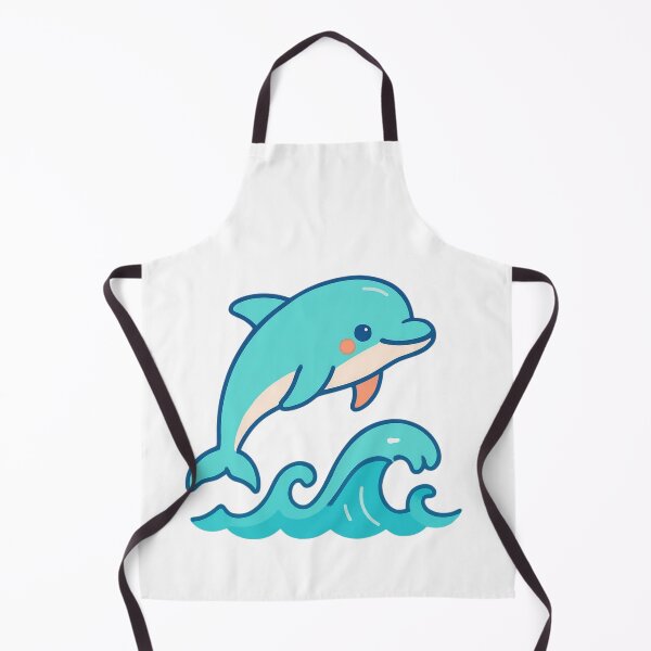 Item preview, Make a Splash Dolphin - Cute Ocean Kawaii Sticker designed and sold by foryouandyours.