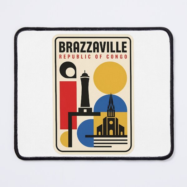 Item preview, Retro Brazzaville Republic of Congo Travel Poster designed and sold by k3rstman1.