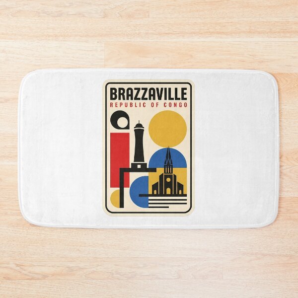Item preview, Retro Brazzaville Republic of Congo Travel Poster designed and sold by k3rstman1.