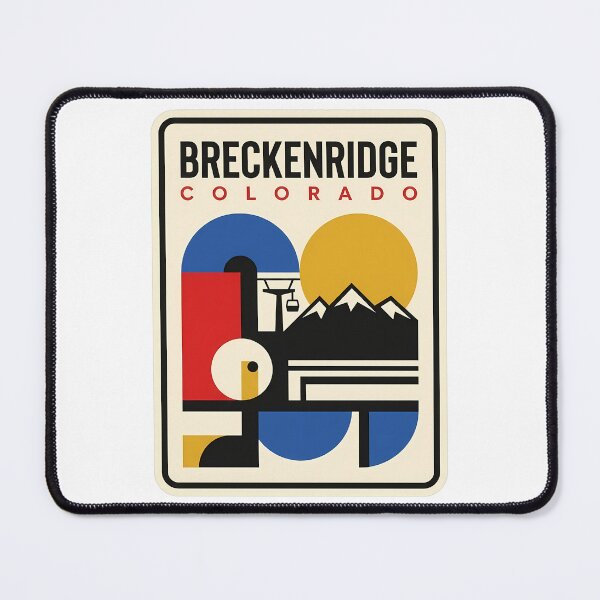 Item preview, Retro Breckenridge Colorado Geometric Mountain Ski Design designed and sold by k3rstman1.