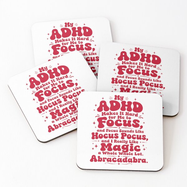 Item preview, ADHD Hocus Focus Magic Quote designed and sold by MadcapPrints.