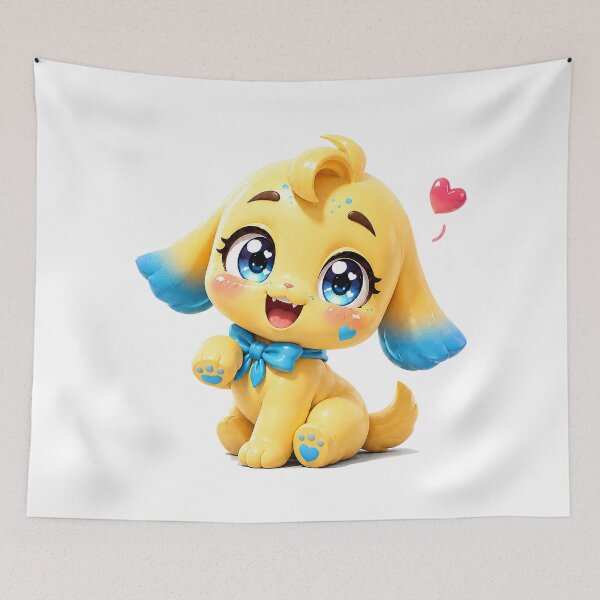Item preview, Sunny Heartbeam Pup's Paw Wave designed and sold by BlissBlvdShop.