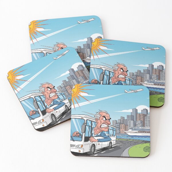 Item preview, Angry Bus Driver Cartoon designed and sold by PixorStudio.