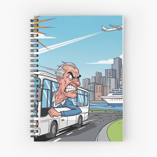 Item preview, Angry Bus Driver Cartoon designed and sold by PixorStudio.