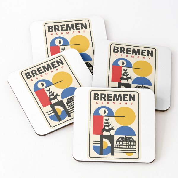 Item preview, Bremen Germany Town Musicians Bauhaus Geometric Style designed and sold by k3rstman1.
