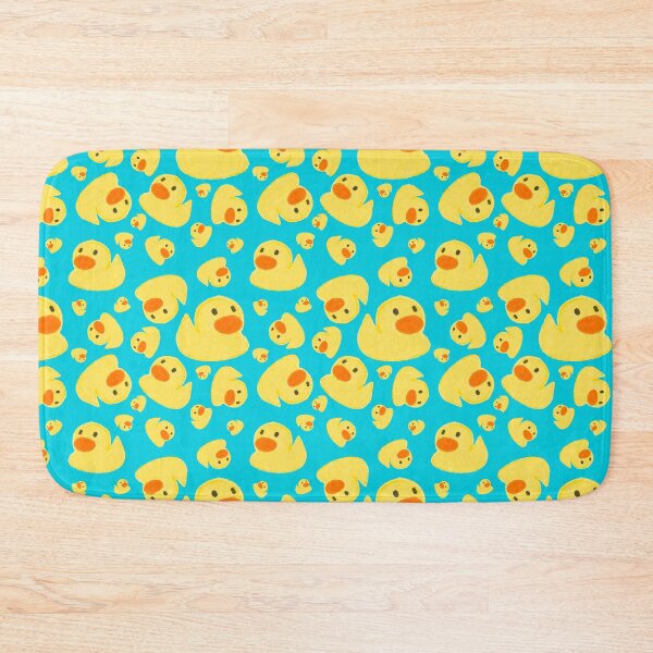 Item preview, Cute Rubber Duck Pattern | Yellow Duckies on Blue Nursery Design designed and sold by HaileesHollow.