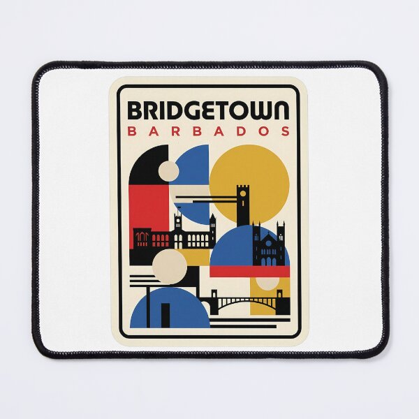 Item preview, Bridgetown Barbados Minimalist Geometric Cityscape Silhouette designed and sold by k3rstman1.