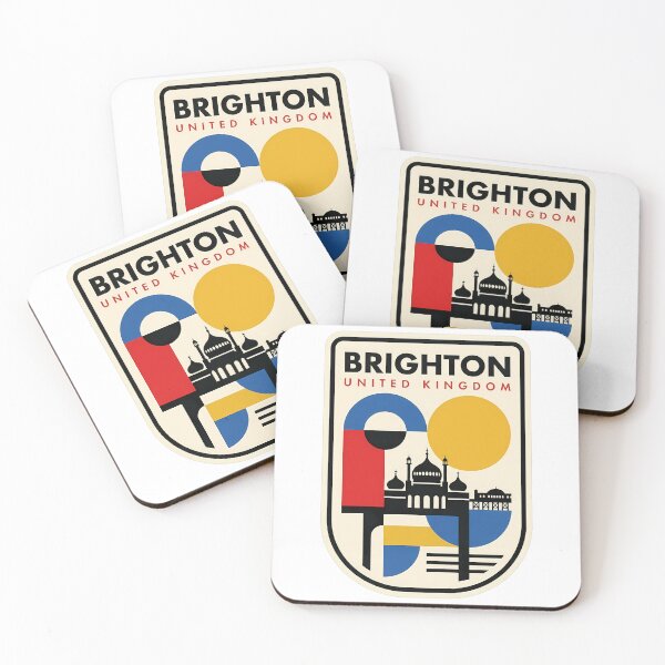 Item preview, Retro Brighton United Kingdom Geometric Travel designed and sold by k3rstman1.