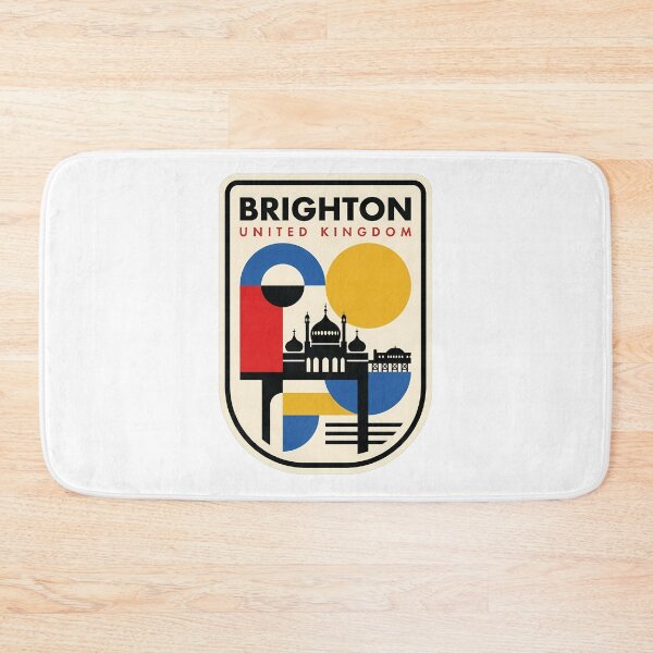 Item preview, Retro Brighton United Kingdom Geometric Travel designed and sold by k3rstman1.