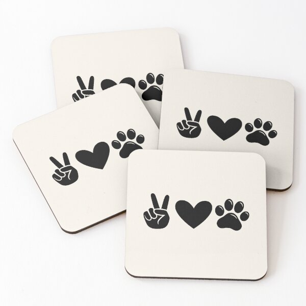 Item preview, Peace Heart Paw Animal Lover designed and sold by Corvoria.