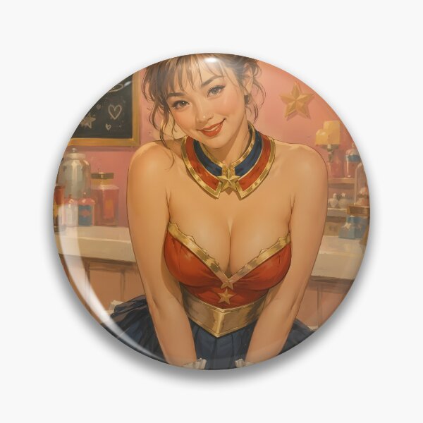 Item preview, Cosmic Cafe Heroine – Retro Anime Maid Pinup Vintage Style designed and sold by Cosplayvintage.