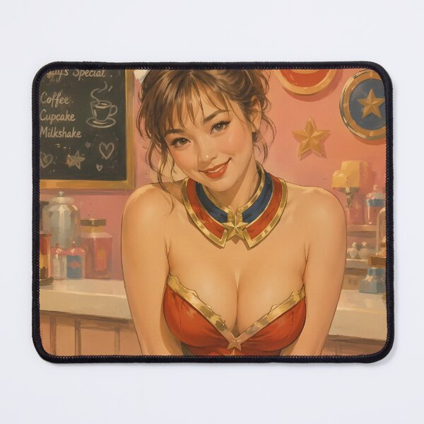 Item preview, Cosmic Cafe Heroine – Retro Anime Maid Pinup Vintage Style designed and sold by Cosplayvintage.