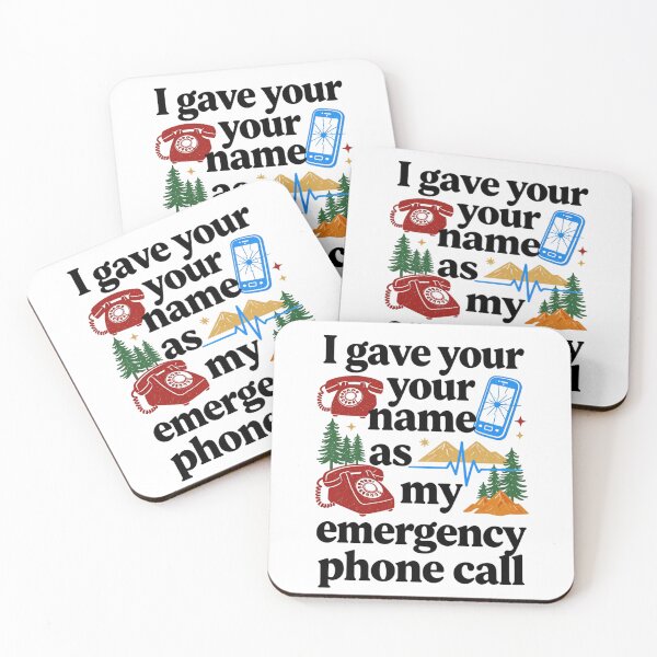 Item preview, I GAVE YOUR NAME AS MY EMERGENCY PHONE CALL NOAH INSPIRED INDIE-FOLK AESTHETIC T-SHIRT designed and sold by Estte-creative.