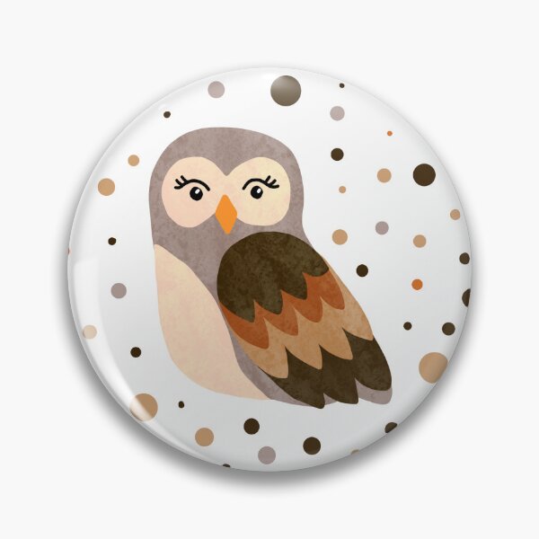 Item preview, Owl and dots designed and sold by Ana Gorozpe.
