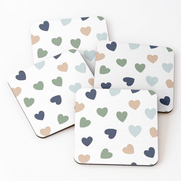 Item preview, Earthy Hand Drawn Hearts Pattern designed and sold by PixorStudio.