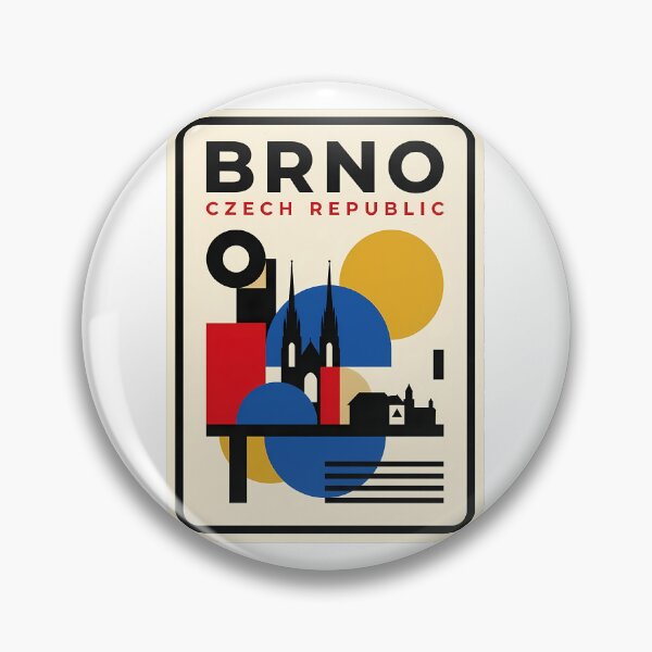Item preview, Brno Czech Republic Geometric City Travel Landmark designed and sold by k3rstman1.