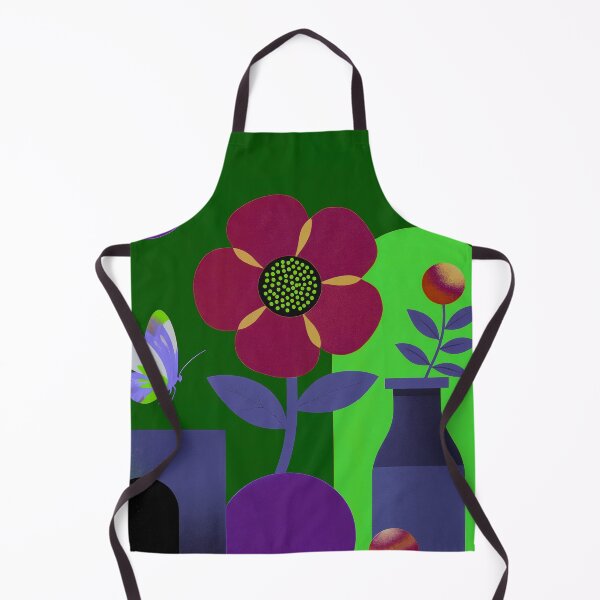 Item preview, Moonlit Emerald Garden | Contemporary Botanical Butterfly Art designed and sold by joycrysstudio.