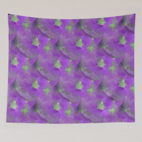 Item preview, Painterly Abstract Flowers in Mauve and Green designed and sold by Artistestella.