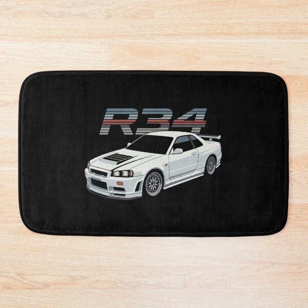 Item preview, R34 GTR JDM Car Retro Striped designed and sold by Off-Road-Zone.
